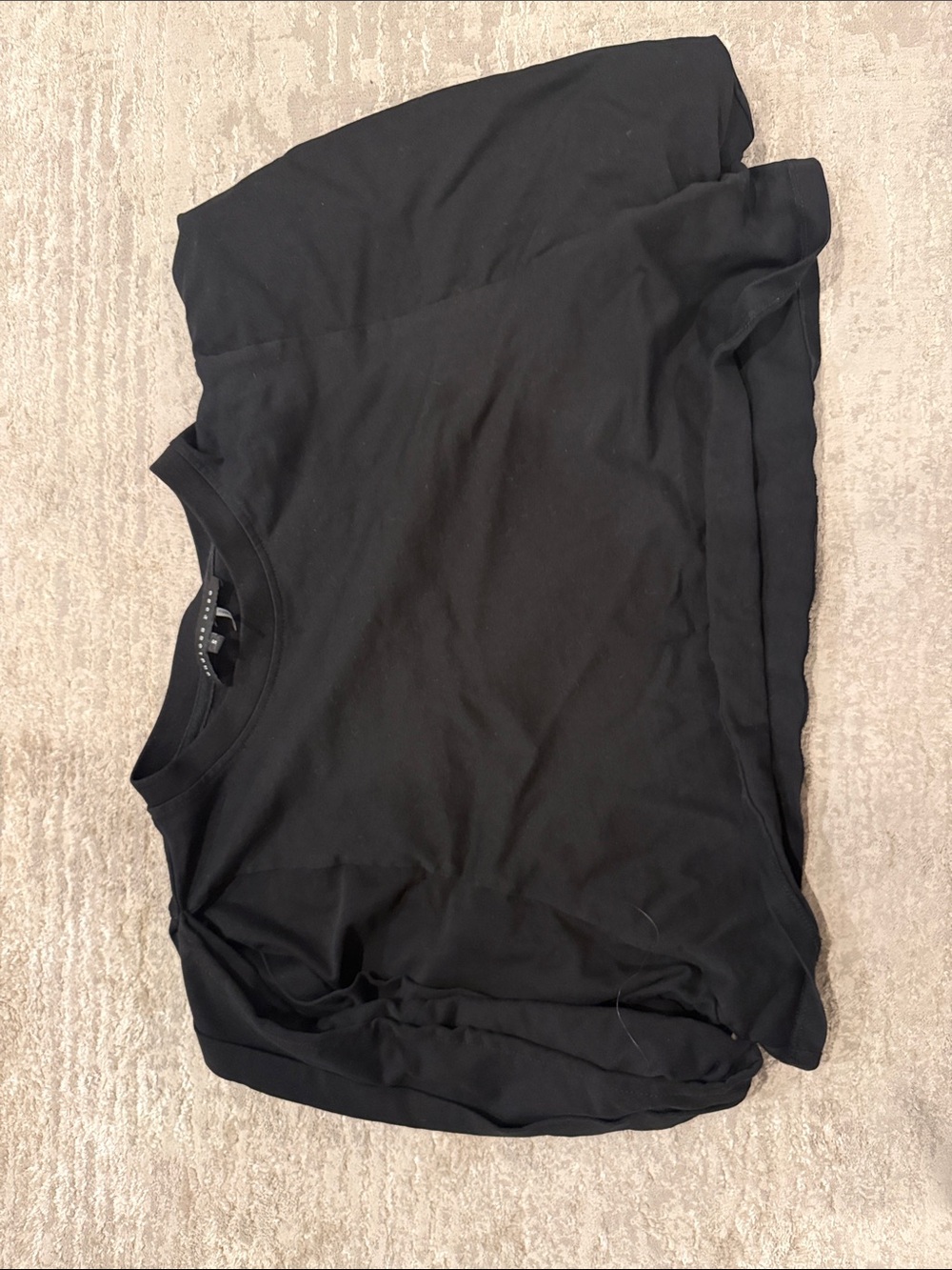 Boxy black tee